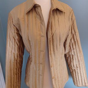 SilkLand Gold Quilted Jacket